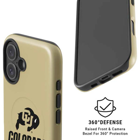 University of Colorado CU Collegiate Text iPhone 16 Plus Magsafe Impact Case